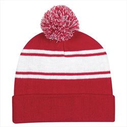 Red with White Stripes